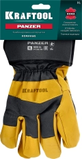 XL (10) комбинированные кожаные рабочие перчатки KRAFTOOL PANZER
