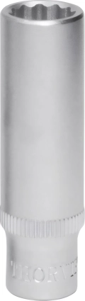 Головка торцевая Thorvik S11S22040 глубокая 12-гранная 1/4DR, 4 мм