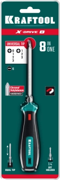 Универсальная переставная отвертка KRAFTOOL Universal-8