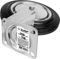 Профессионал ЗУБР d 250 мм, г/п 210 кг, игольчатый подшипник, резина/металл, поворотное колесо