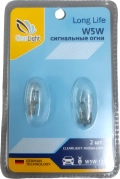 Комплект ламп ClearLight LongLife W5W T10 12V white (CL-W5W-12V 2B) 2шт. - напряжение 12V, мощность 5W
