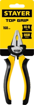 Комбинированные плоскогубцы STAYER TOPGrip, 160 мм