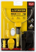 Прибор для художественной резки STAYER MAXterm, 7 Вт, в наборе: 3 насадки, аккуратный рез пенопласта + пластика