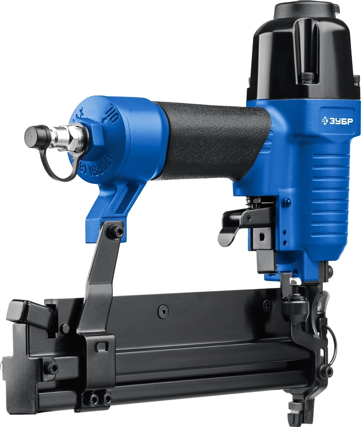 Нейлер-степлер ЗУБР Т55/300 пневматический 18Ga 2-в-1: для скоб тип 55 и гвоздей тип 300