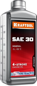 Минеральное масло для 4-тактных двигателей KRAFTOOL SAE 30, 1 л