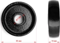 Неповоротное колесо Ombra OHT202WF для подкатных домкратов OHT202/OHT202C