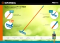 PROLine GRINDA PR-12T FIBER, 380 х 100 х 1530 мм, 12 витых зубцов, углеродистая сталь, фибергласовый черенок, садовые грабли