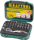 Набор бит с мини-трещоткой KRAFTOOL 33 шт