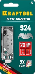 Крюковидные лезвия KRAFTOOL Solingen-S24, 5 шт