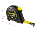 Рулетка с автостопом STAYER AutoLock, 5 м х 19 мм