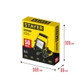 Переносной светодиодный прожектор STAYER LED-MAX, 50 Вт, 6500K, IP 65