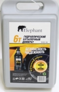 Домкрат гидравлический бутылочный ELEPHANT DGE-06В - максимальная грузоподъемность 6 тонн, высота подъема 200 мм, максимальная высота 405 мм, кейс в комплекте