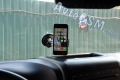 Автомобильный держатель AvtoGSM Car Holder 15 - для смартфонов шириной до 9 см, крепление на присоску, эластичные вставки, переворот на 360 градусов, регулировка угла наклона 