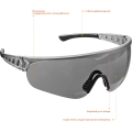 Professional STAYER HERCULES, открытого типа, серые, широкое моностекло, защитные очки