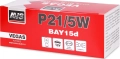 Лампа AVS Vegas P21/5W BAY15D (A78182S) 10 шт. - рабочее напряжение 12V, мощность 21/5W