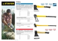 Тяжелый кованый колун Professional STAYER FIBERGLASS 3000/3800 г 900 мм