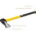 Professional STAYER FIBERGLASS, 2000/2800 г, 680 мм, кованый топор-колун
