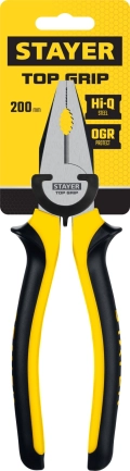 Комбинированные плоскогубцы STAYER TOPGrip, 200 мм