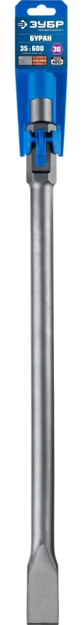 ЗУБР БУРАН, 35 х 600 мм, HEX 30, плоское зубило (29375-35-600)