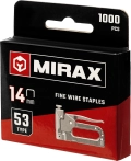 Скобы для степлера MIRAX тип 53 (A/10/JT21) 14 мм, 1000 шт, калибр 23GA