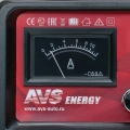 Зарядное устройство AVS Energy BT 6025 для заряда 6- и 12-вольтовых свинцово-кислотных аккумуляторных батарей - максимальный ток зарядки 10 А, защита от перегрева, неправильной полярности и короткого замыкания, стрелочный амперметр