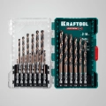 Набор сверл по металлу для винтовёртов и шуруповертов IMPACT READY KRAFTOOL НЕХ-1/4″, 19 шт
