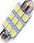 Комплект светодиодных ламп AVS SV014 T11 42мм (A80593S) 2 шт. - напряжение питания 12 В, цвет свечения белый