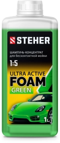 Концентрированный шампунь для минимоек универсальный STEHER ULTRA ACTIVE FOAM, 1 л