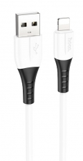 Кабель USB - Lightning (для iPhone) 2,4А HOCO X82 белый 1м (00185)