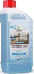 Моющее средство Clean&Green CG8028 1л с полирующим эффектом для мытья пола - аромат альпийский луг