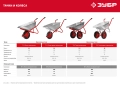 Строительная тачка ЗУБР Т-12, 90 л, 180 кг, одноколесная, пневматическое колесо