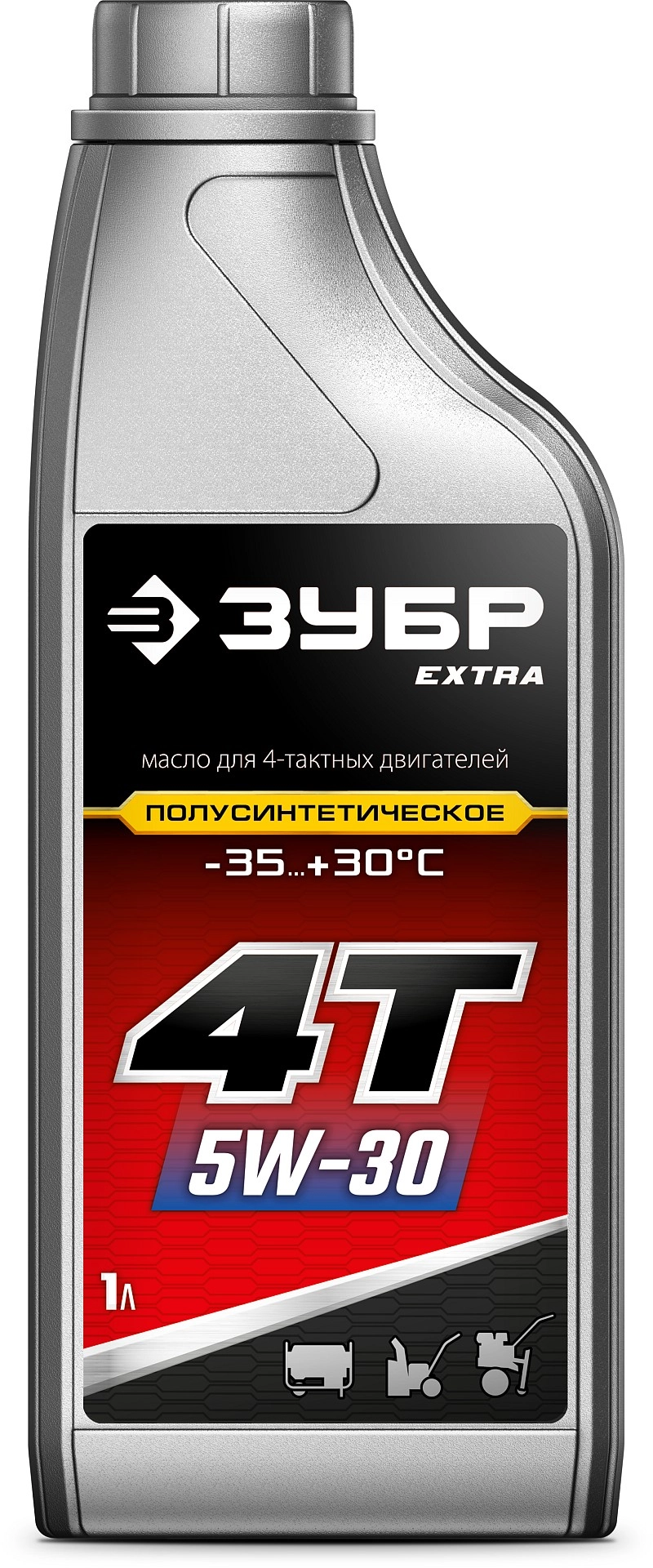EXTRA ЗУБР 4Т-5W30, 1 л, зимнее полусинтетическое масло для 4-тактных двигателей