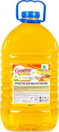 Средство для мытья посуды Greeny Light Ромашка, 5 л. Clean&Green CG8169