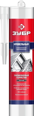 Профессионал ЗУБР 280 мл, черный, кровельный силиконовый герметик