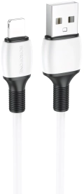 Кабель USB - Lightning (для iPhone) BOROFONE BX84 2,4А белый 1м (00038)