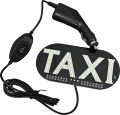 Знак TAXI Delta TA-1090L-2С двухцветный - белый/зеленый цвет