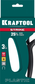 Пластиковый мощный степлер KRAFTOOL STRIKE 53, 3-в-1: тип 53 (A/10/JT21) 23GA (6 - 10 мм)/13/23