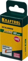 Скобы для степлера KRAFTOOL тип 140 (G/11/57) 10 мм, 1000 шт, калибр 20GA