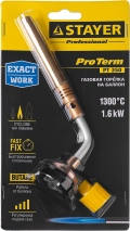 Professional STAYER ProTerm Turbo, PT 350, 1300°C, турбо нагрев + 30%, газовая горелка на баллон с цанговым соединением
