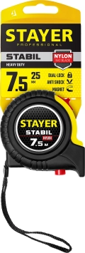 Professional STAYER Stabil, 7.5 м х 25 мм, рулетка