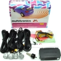 Парковочный радар (парктроник) Multitronics (Мультитроникс) PT-4TC (датчики серебристые) для бортовых компьютеров Multitronics (Мультитроникс), диаметр датчиков 20 мм
