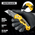 Универсальный металлический нож с трапециевидным лезвием STAYER Hercules-А24