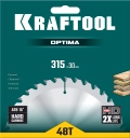 Пильный диск по дереву KRAFTOOL Optima, 315 х 30 мм, 48Т