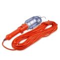 Фонарь переноска AVS LW-1560W - работа от сети 220В, цоколь E27, мощность совместимой лампы до 60 Вт, длина повода 15 м, защитная решетка