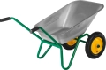 Садовая тачка GRINDA GB-2, 80 л, 120 кг, двухколесная, оцинкованная сталь