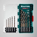 Набор сверл по металлу для винтовёртов и шуруповертов IMPACT READY KRAFTOOL НЕХ-1/4″, 10 шт