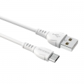 Кабель USB - Micro USB (для Android) BOROFONE BX51 2,4А белый 1м (00054)