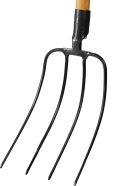 PROLine GRINDA 315 x 220 x 1500 мм, антикор. покрытие, закалено, деревянный черенок высш. сорт, вилы для компоста