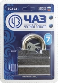 Навесной замок ВС2-23, 70 x 35 x 95 мм, дисковый механизм секрета