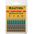 Биты KRAFTOOL Optimum, PH2, 50 мм, 10 шт